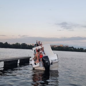 Испытание остойчивости на левый борт